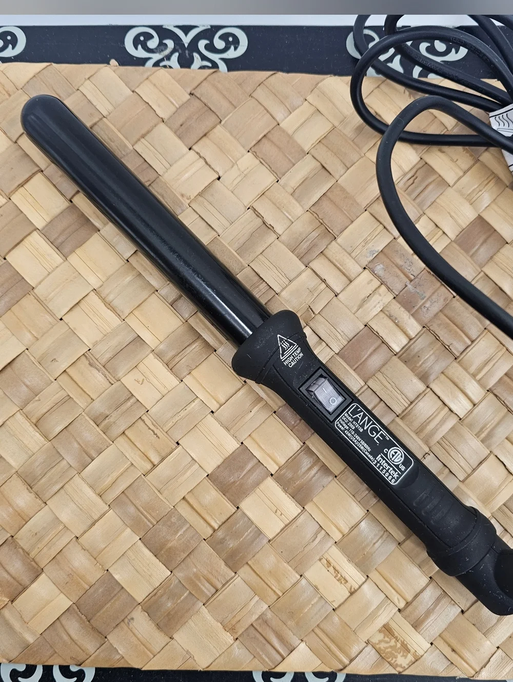 L'ANGE Hair Curling Wand Black